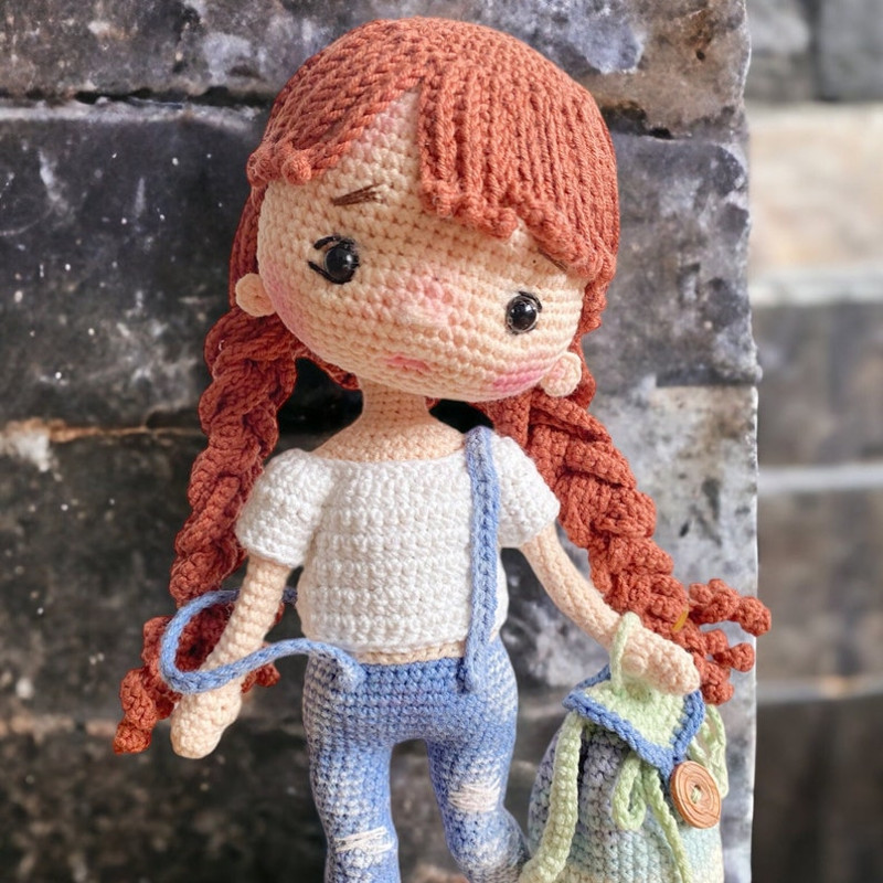 Ginger Doll Amigurumi Doll Pattern For Your Childrens Doll Crochet Pattern English PDF 2