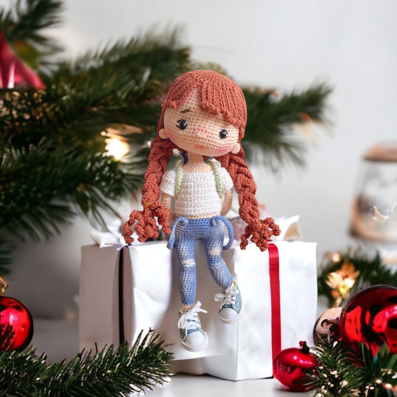 Ginger Doll Amigurumi Doll Pattern For Your Childrens Doll Crochet Pattern English PDF 3