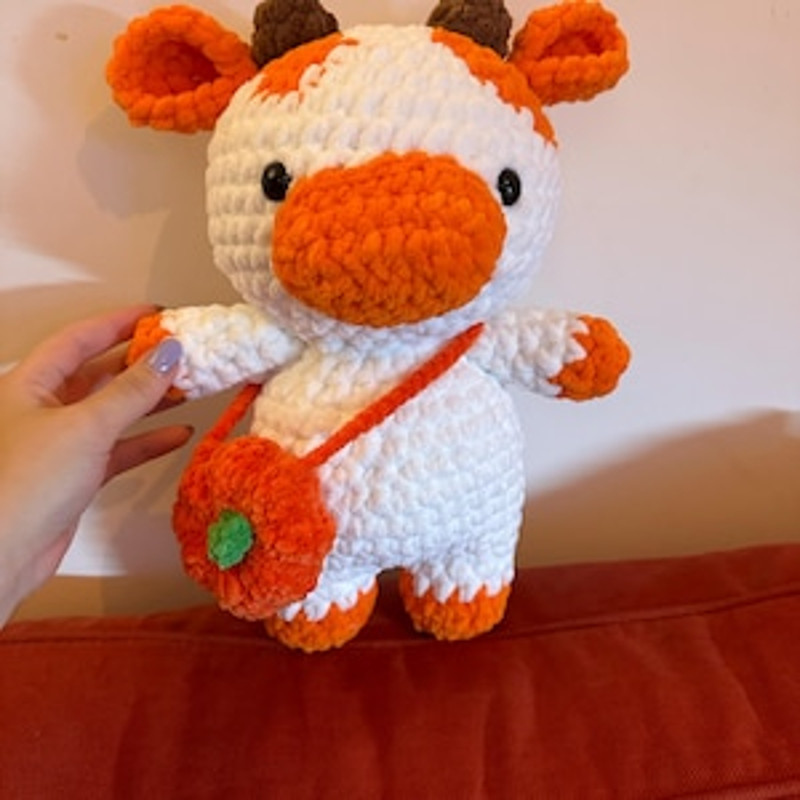 2in1 Crochet Pattern  Chubby Milky Cow Crochet Milk Cow Pattern Cute Farm Animal 15