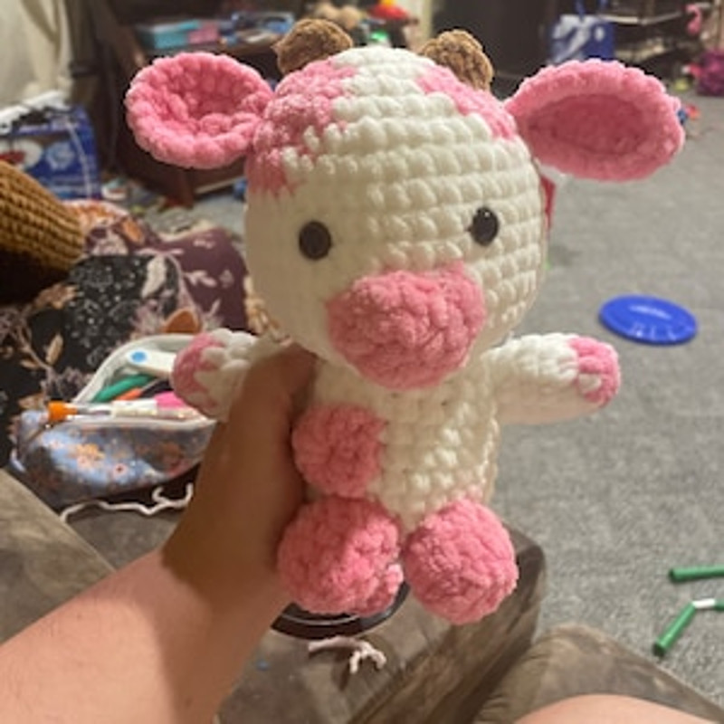 2in1 Crochet Pattern  Chubby Milky Cow Crochet Milk Cow Pattern Cute Farm Animal 6