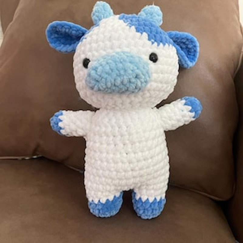 2in1 Crochet Pattern  Chubby Milky Cow Crochet Milk Cow Pattern Cute Farm Animal 9