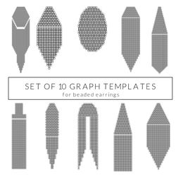 bead template, beading graph, blank template, paper graph pattern, instant download, brick stitch, square stitch