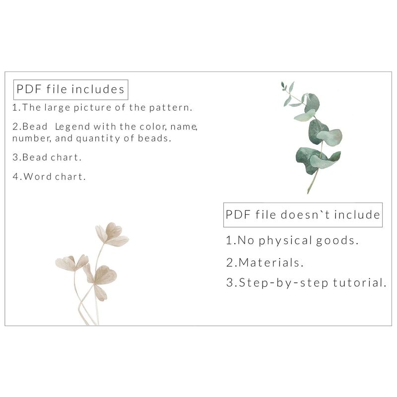 Vase With Tulips Brick Stitch Pattern Miyuki Delica Seed Beads PDF Pattern Digital File 113 1