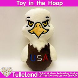 ITH Pattern USA 4th of July Eagle Griffin patriotic toy soft stuffed in the Hoop Machine Embroidery design