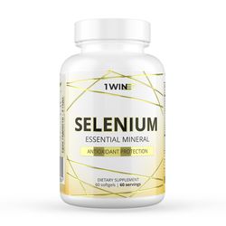 Selenium, essential mineral, 60 caps.