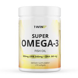 Super OMEGA-3 fish oil, 270 caps.