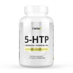 5-HTP with magnesium and B vitamins in capsules, 120 caps