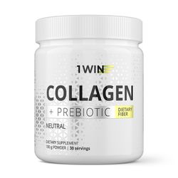 Collagen with prebiotic dietary fibers, Neutral taste, 180 g