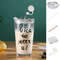 B Letter black cup with sealing cover and plastic straw.jpg