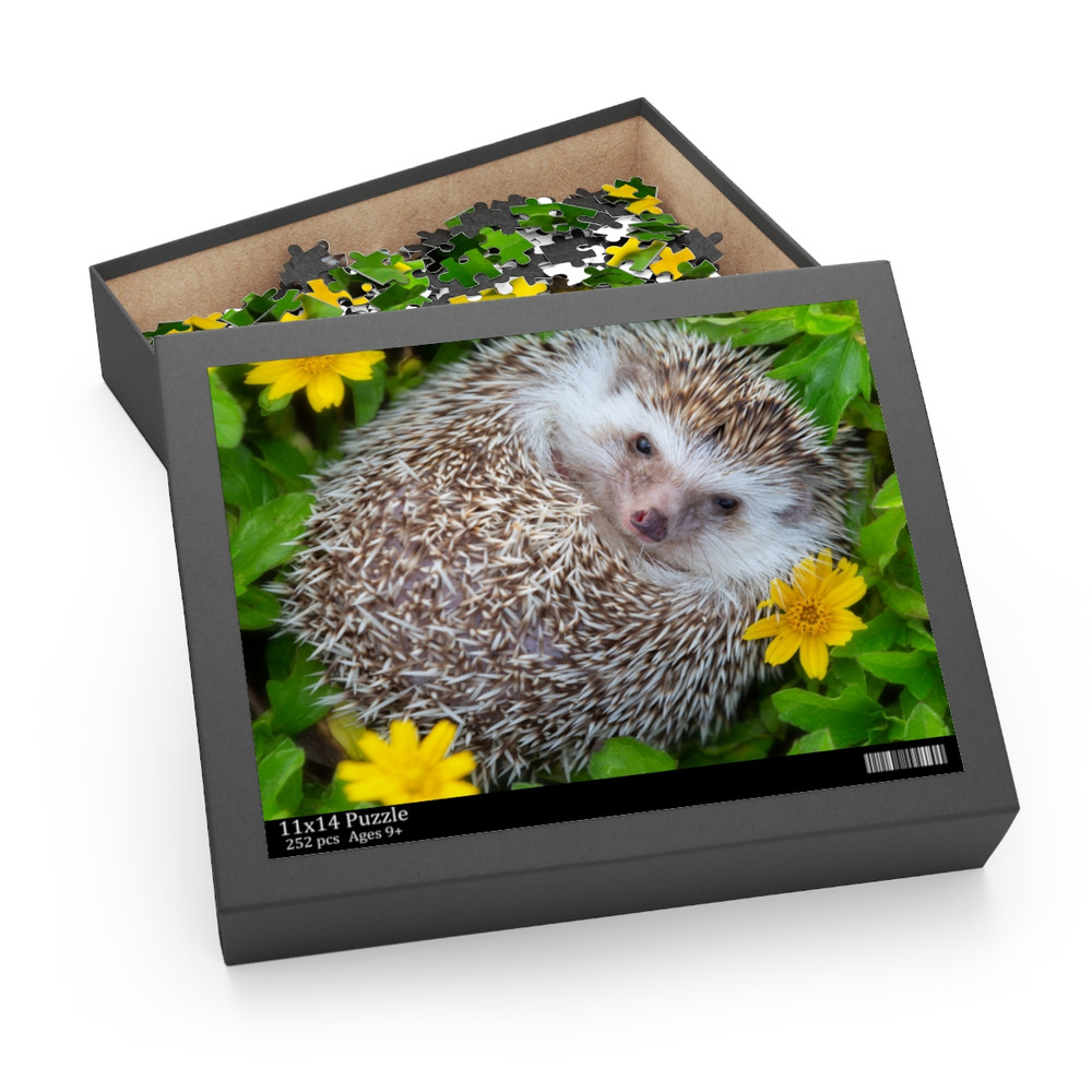 Custom Hedgehog Puzzle Nature Puzzle Family Puzzle 0