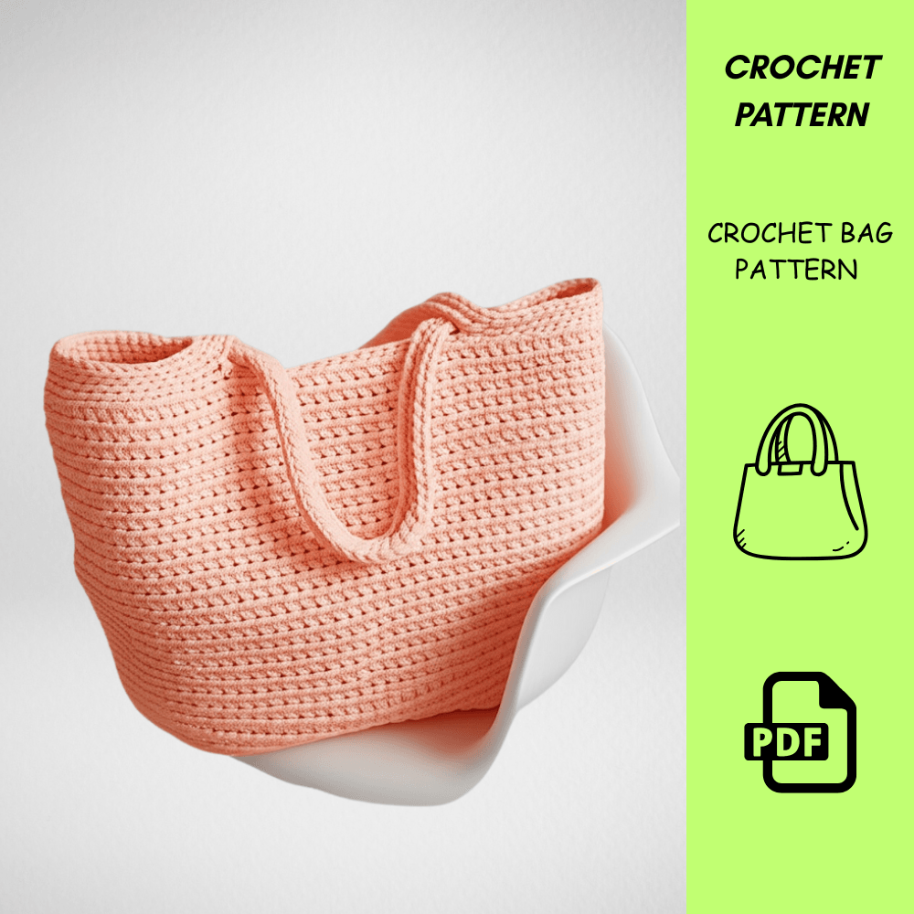 Crochet Bag Pattern XXL Tote  PDF Crochet Pattern For Large Handmade Bag  BeginnerFriendly 1