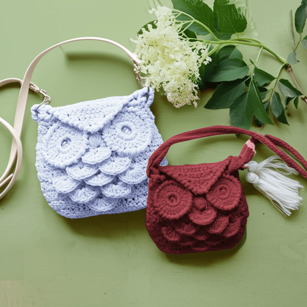Athena Owl Bag Crochet Pattern  PDF EBook By Irene Strange  VintageInspired Shell Stitch Bag  DIY C 1