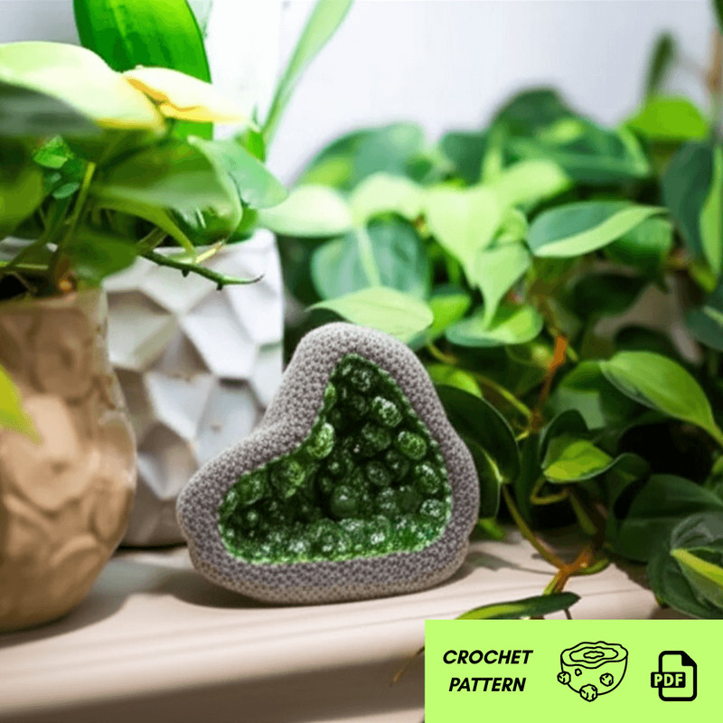 Geode Crochet Pattern  Digital PDF  Crystal Rock Amigurumi In 3 Sizes  LowNo Sew Pattern With Stepb 2