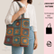 Square Sack Crochet Pattern  Granny Square Tote Bag PDF Boho Crochet Sack Pattern Colorful Crochet  0