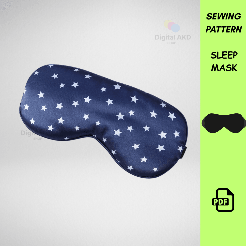 Sleep Mask Sewing Pattern PDF With Video Tutorial  Easy Eye Mask Pattern For Beginners  Sleep Aid D 0