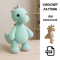 PDF Plush Big Dinosaur Crochet Pattern  Oversized Amigurumi Dinosaur Plush  DIY Giant Crochet Toy T 0