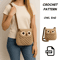 Athena Owl Bag Crochet Pattern PDF  VintageInspired Crossbody Purse  DIY Crochet Handbag Tutorial   0