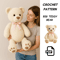 Big Teddy Bear Crochet Pattern PDF  Oversized Amigurumi Plush  DIY Chunky Crochet Toy Tutorial  Cro 1