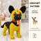 German Shepherd Crochet Pattern PDF Amigurumi Dog Plush DIY Crochet Toy Tutorial Crochet Pattern 0