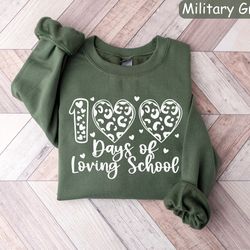 100 days of loving school, 100 days brighter shirt, 100th days of school tshirt, teacher gifts, teacher appreciation, ba