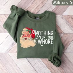 funny santa sweatshirt, christmas santa shirt, christmas gift, holiday sweaters, christmas crewneck, xmas santa shirt, a