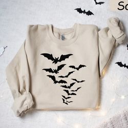 halloween bat sweatshirt, halloween crewneck sweater, spooky season, halloween party, funny halloween tee, scary hallowe