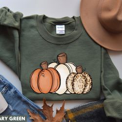 leopard pumpkin sweatshirt, love fall yall shirt, pumpkin shirt, hello pumpkin, fall vibes, thanksgiving shirt, fall swe