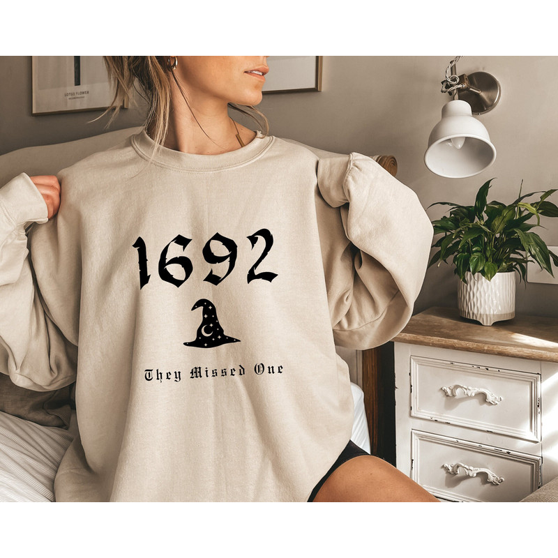 1692 They Missed One Sweatshirt, Sanderson Witch Sweater, Retro Salem Halloween Sweatshirt, Gift For Halloween.jpg