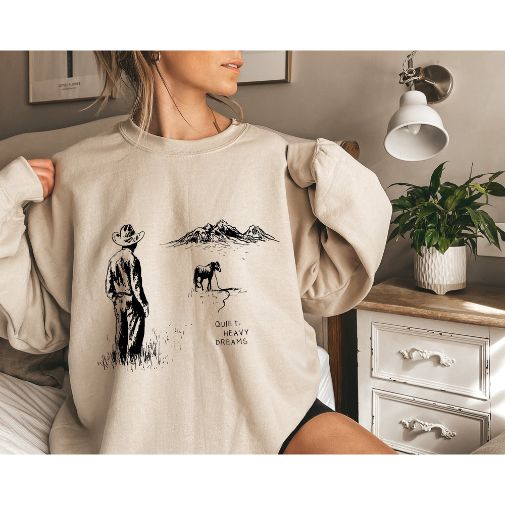 Quiet Heavy Dreams Sweatshirt, American Heartbreak Hoodie, Zach Bryan Merch, Country Music, Western Country Sweatshirt.jpg