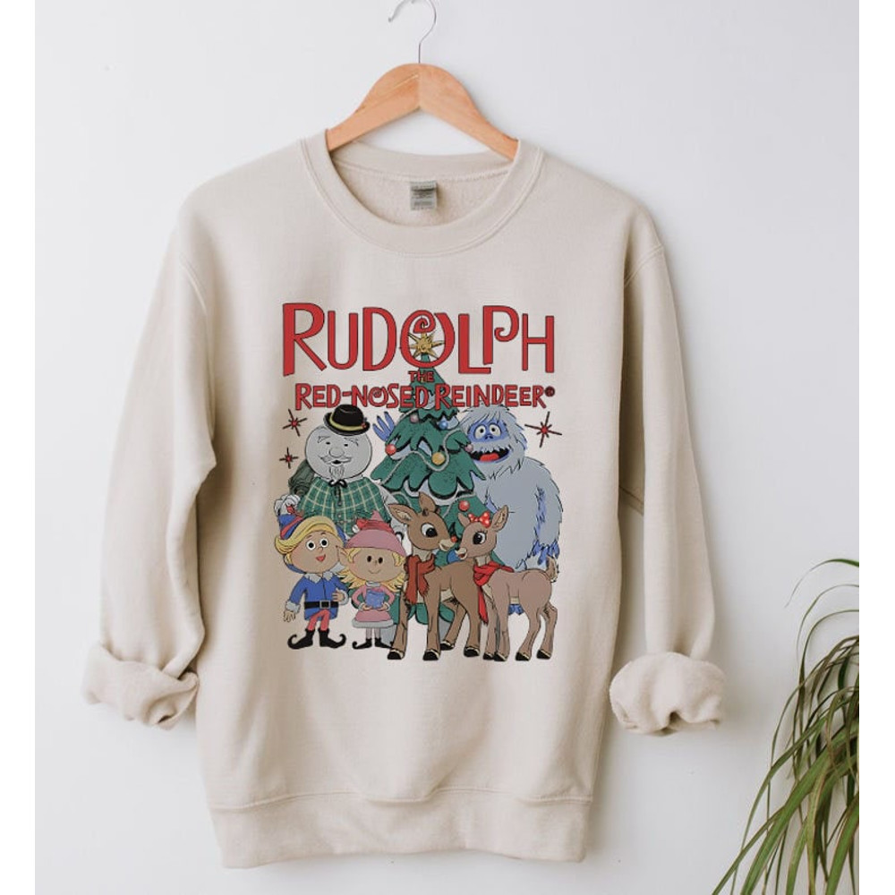 Rudolph Christmas Sweatshirt, Rudolph The Red Nosed Reindeer Shirt, Rudolph Xmas Hoodie, Christmas Movie Shirt.jpg