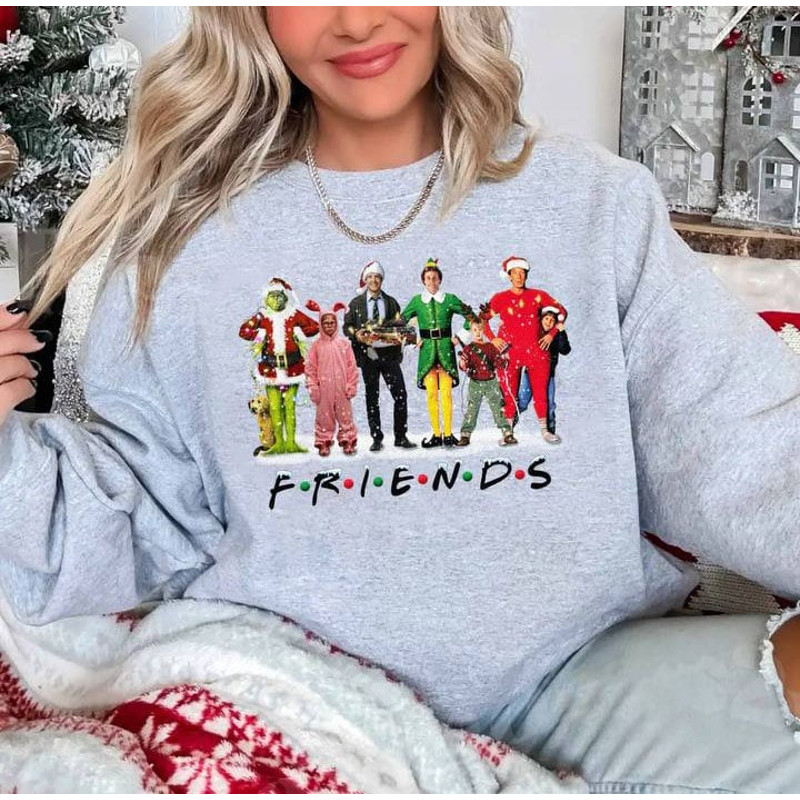 Christmas Movie Sweatshirt, Christmas Friends Sweatshirt, Funny Christmas Shirt, Christmas Gifts, Christmas Party Shirt.jpg