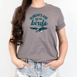 comfort colors eagles tee, sundays are for the birds, go birds, bird gang, philadelphia eagles, philly sports, hurts