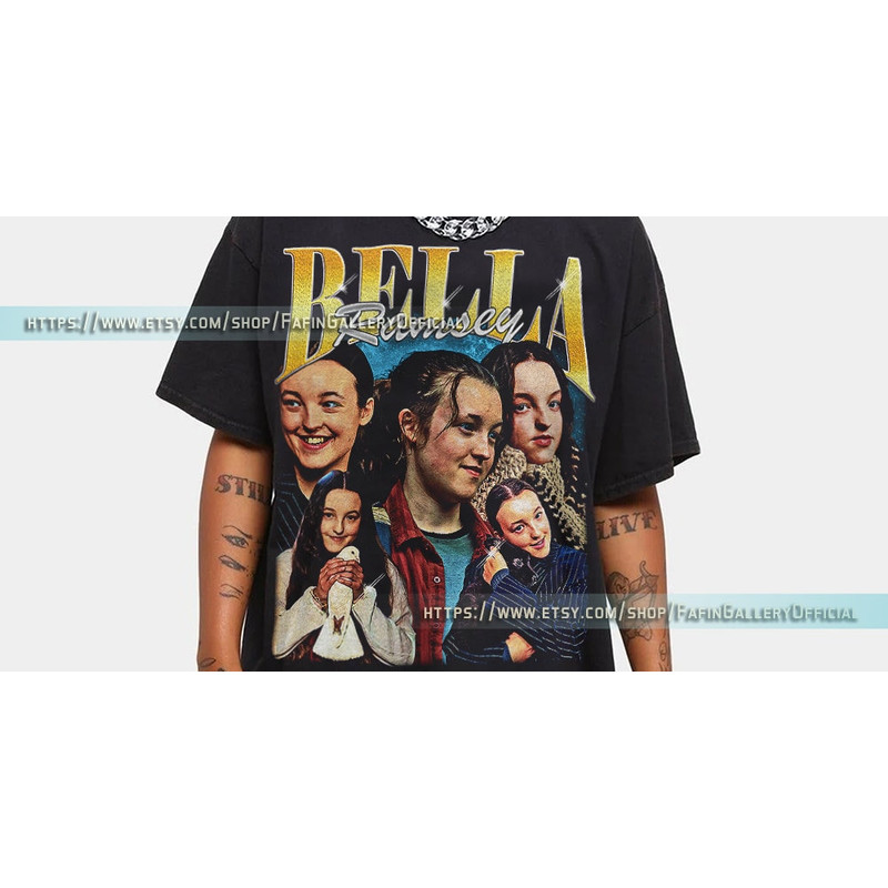 Bella Ramsey Vintage Shirt, Bella Ramsey Homage Tshirt, Bella Ramsey Fan Tees, Bella Ramsey Retro 90s Sweater, Bella Ramsey Merch Gift FGL01.jpg