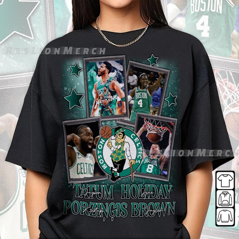 Celtics Vintage Signatures Basketball Shirt, Jayson Tatum, Kristaps, Holiday, Jaylen Brown, Derrick Boston Retro Unisex Fan Gift 2811 VCT.jpg