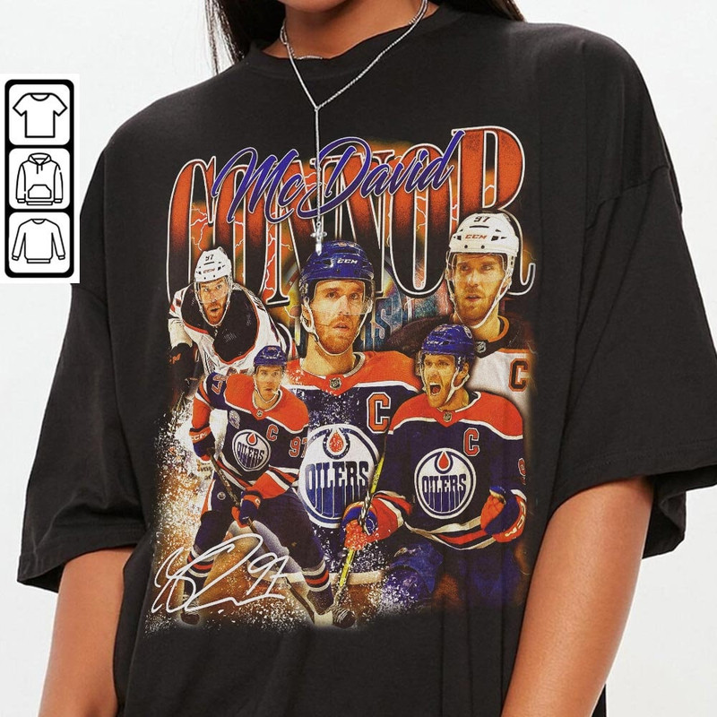 Connor McDavid Edmonton Hockey Shirt, Oilers Hockey Shirt Christmas Gift Unisex, Hockey 90s Vintage Fan Gift 1810 PTTH.jpg