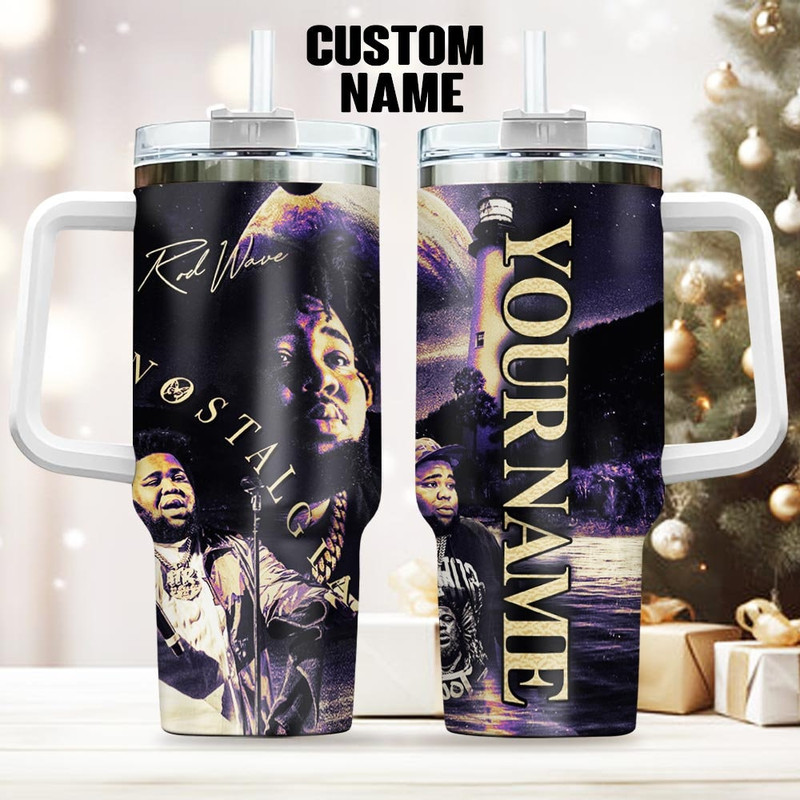 Custom Name Rod Wave Nostalgia Album Rap 90s 40OZ Stanley Tumbler, Nostalgia World Tour Rapper Christmas Tumbler Gift For Fan 2211R MLUD.jpg