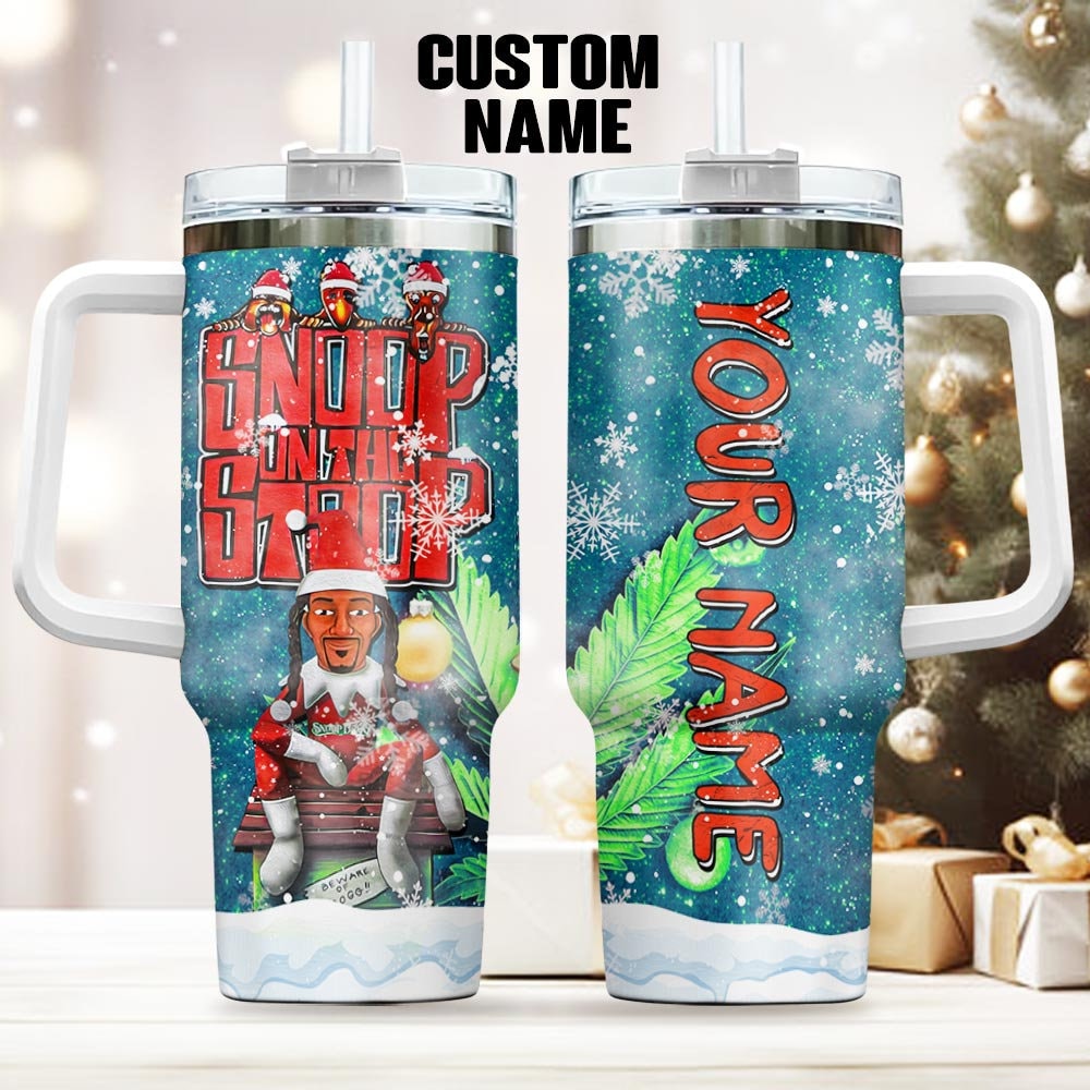 Custom Name Snoop on A Stoop Hip Hop Lovers Christmas 90s 40OZ Stanley Tumbler, Rapper Stanley Tumbler, Tumbler Gift For Fan 2111R MLUD.jpg