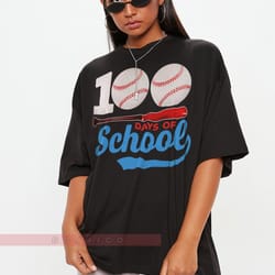 100 days of school baseball tees,100 days shirt,baseball shirt,100th day of home runs, teacher appre