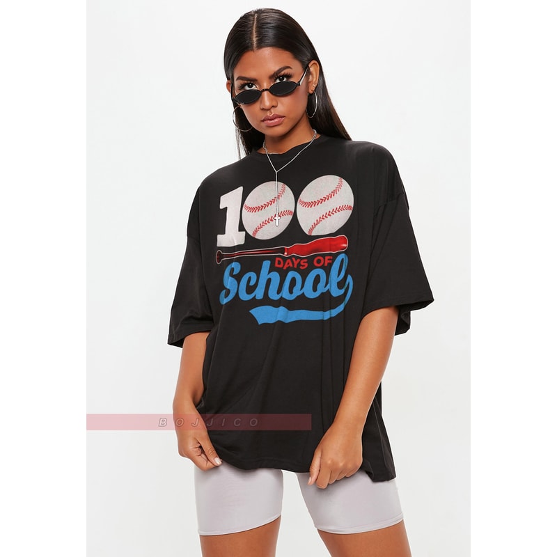 100 Days Of School Baseball Tees,100 Days Shirt,Baseball Shirt,100th Day Of Home Runs, Teacher Appreciation Shirt,100 days shirt for Student.jpg