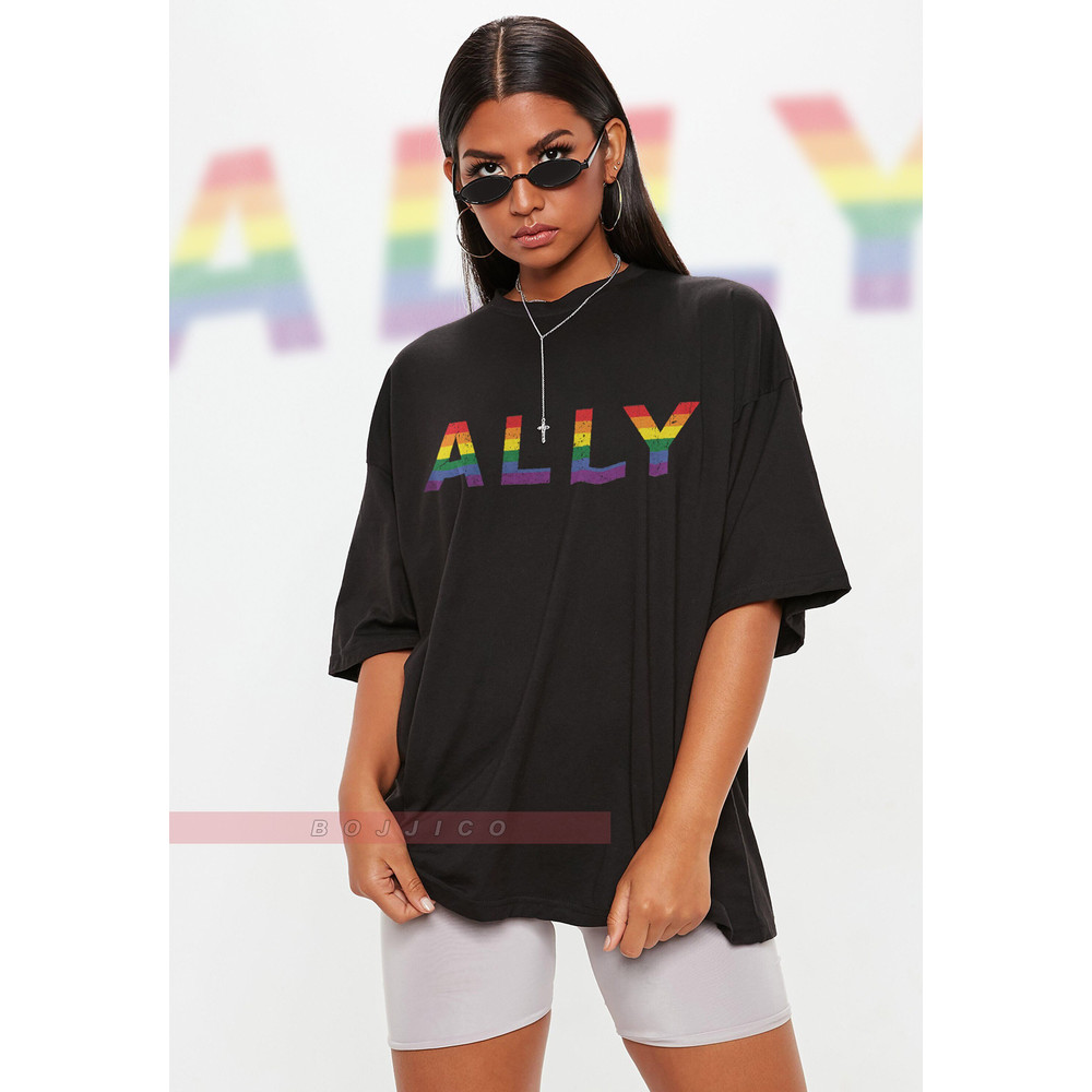 Ally Unisex Shirts, Human's Right, Funny LGBT T-Shirt, LGBT Gay Pride, Pride Rainbow Love Symbol Shirt.jpg