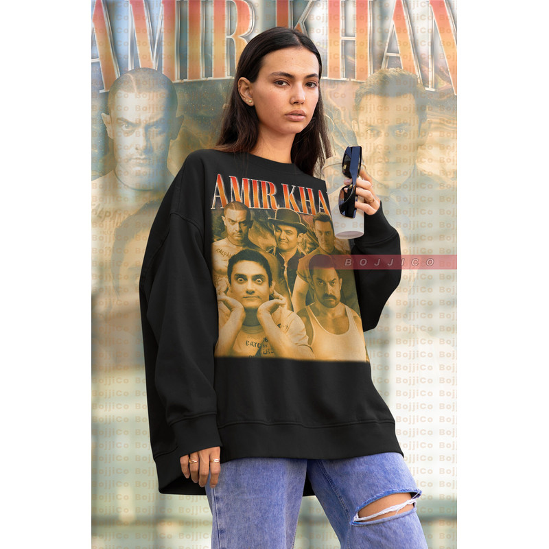 AAMIR KHAN Vintage Sweatshirt Amir Khan Homage Sweater Bollywood 3 idiots Shirt Amir Khan Retro 90s Amir Khan Merch, Indian Shirt.jpg