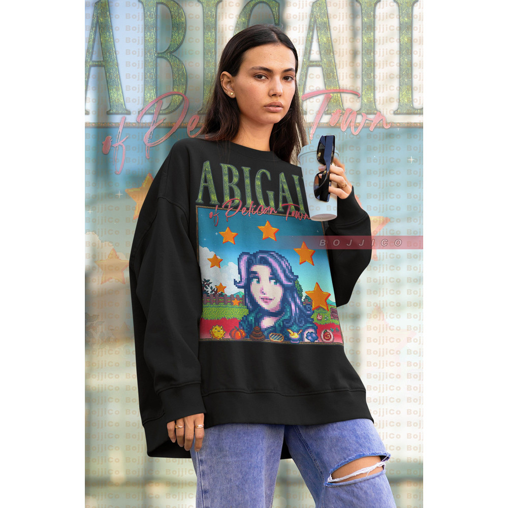 ABIGAIL STARDW VALLEY Sweatshirt,Food Spirit Stardw Vally Sweater Stardw Vally Character Abigail Gift,, Farming Harvst Moon Rpg Video Game.jpg