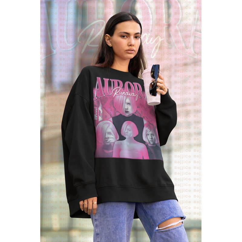 AURORA RUNAWAY Vintage Sweatshirt Aurora Runaway Homage Sweater Aurora Runaway Fan Tees Aurora Runaway Retro 90s, Aurora Runaway Merch-1.jpg