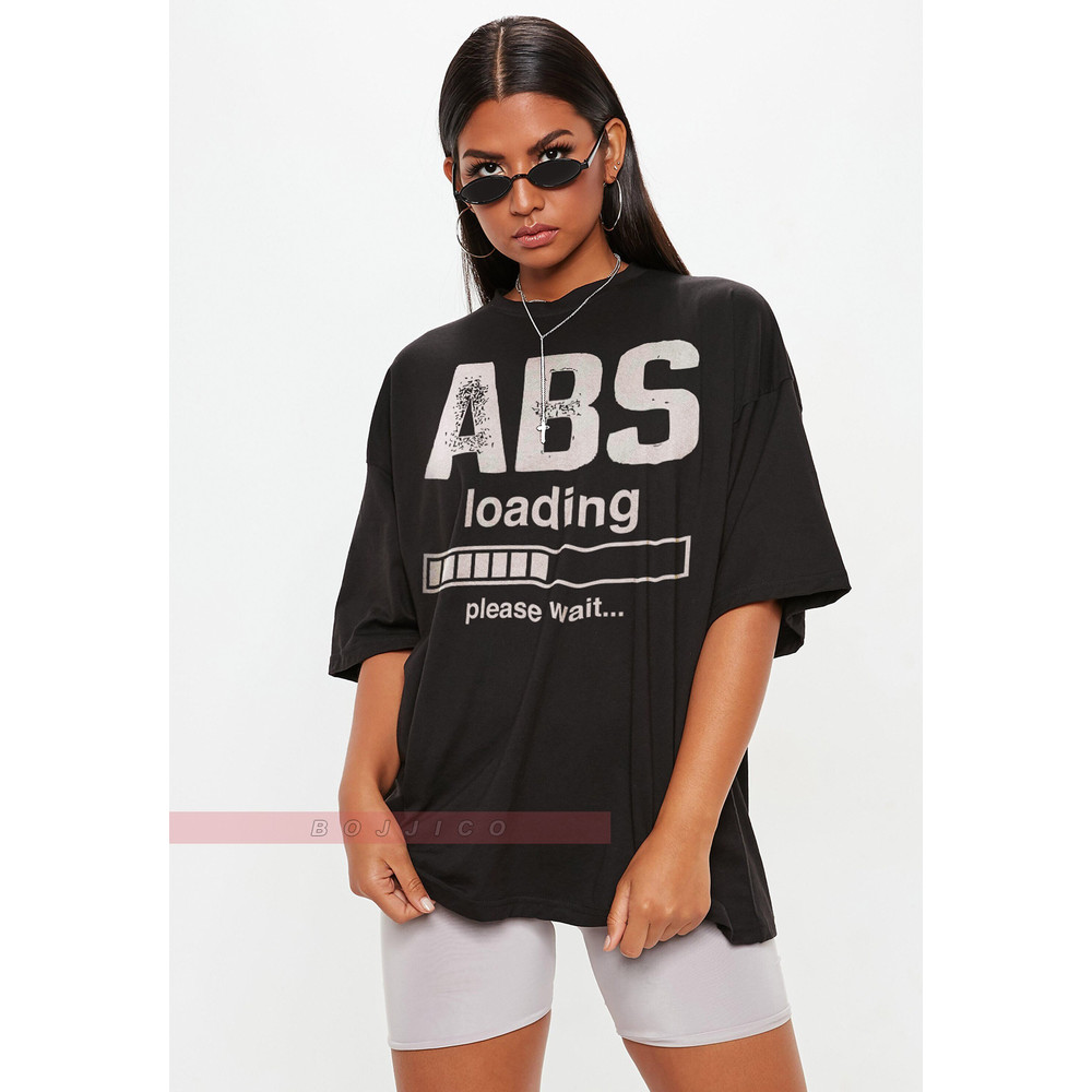 Abs Loading Please Wait Unisex Tees, , Inspirational Quotes, Funny Gift, Ladies Active Wear, CrossFit Exercise Shirt, Fitness Gym Quotes Tee.jpg