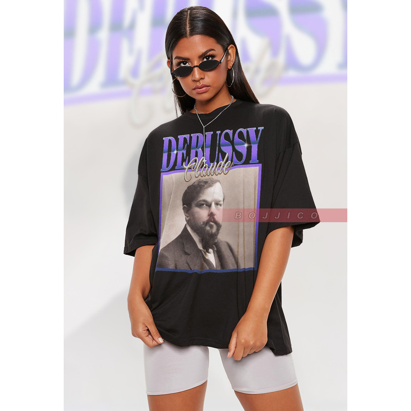 Claude Debussy Classical Music Artist, Claude Debussy Homage Shirt, Claude Debussy Fan, Claude Debussy Retro 90s Sweater, Pianist Legend Tee.jpg