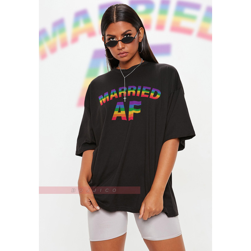 Married Af Unisex Shirts, PRIDE Months Shirts Human's Right, Funny LGBt T-Shirt, LGBT Gay Pride, Pride Rainbow Love Symbol Shirt.jpg
