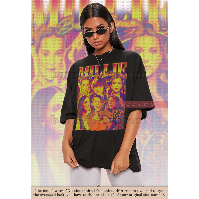 Millie Bobby Brown Vintage Shirt  Millie Bobby Brown Homage Tshirt  Millie Bobby Brown Fan Tees  Millie Bobby Brown Retro 90s Sweater .jpg