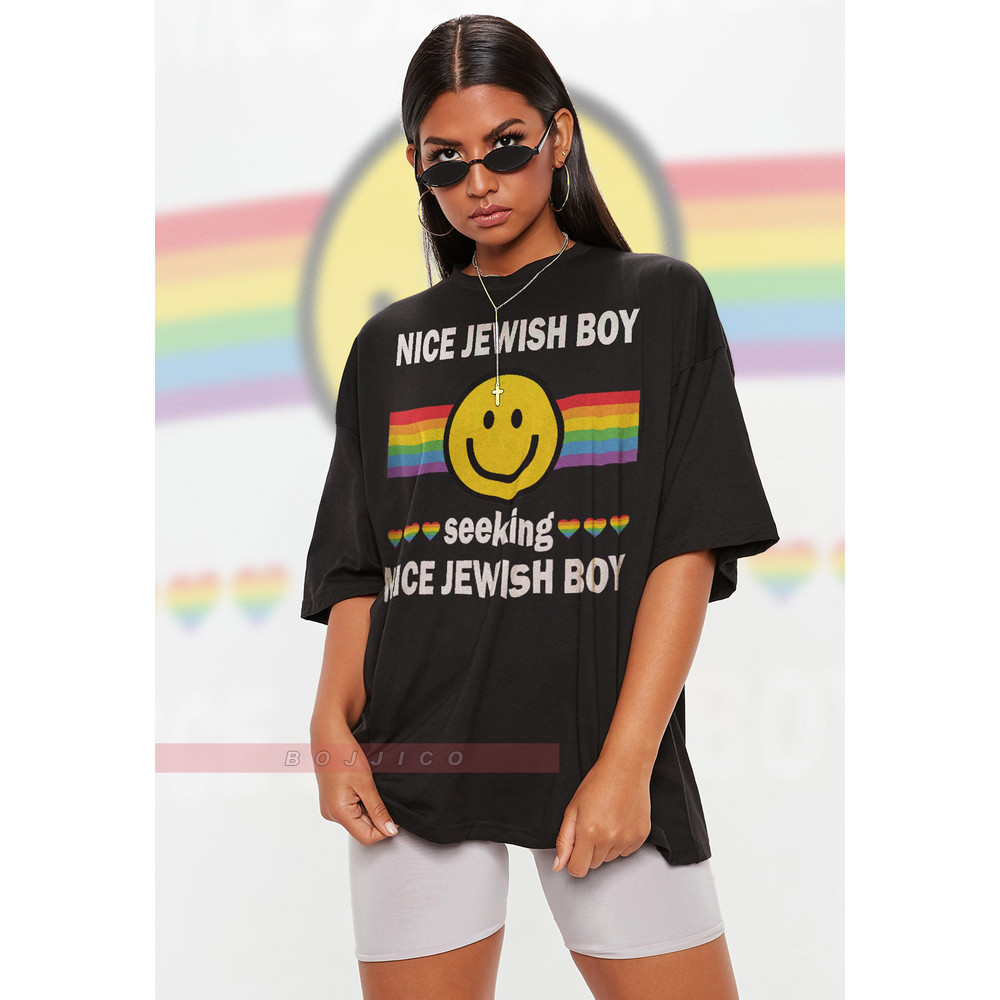 Nice Jewish Boys Seeking Nice Jewish Boys Human's Right, Funny LGBT T-Shirt, Gay Pride Gift, Pride Rainbow Love Symbol Movement Shirt.jpg