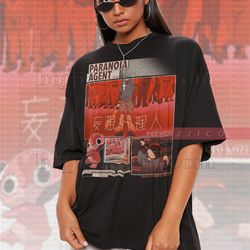 paranoia agent shirt, mousou dairinin shirt, anime paranoia agent lil slugger  p