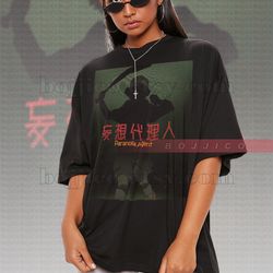 paranoia agent shirt, mousou dairinin shirt, paranoia agent lil slugger  anime p